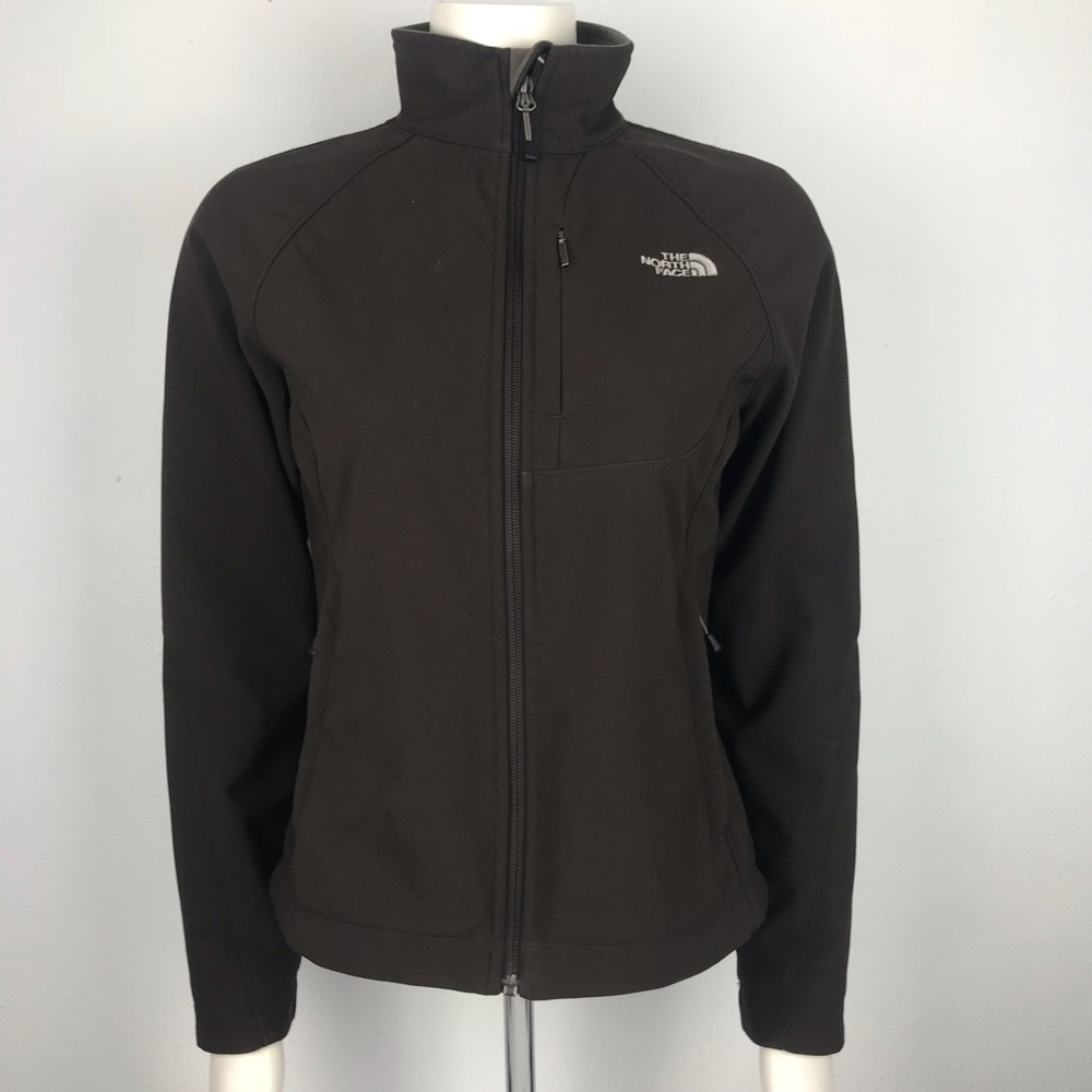 North Face Softshell Jacket Brown S - image 1